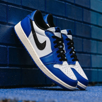NIKE 休閒鞋 AIR JORDAN 1 LOW OG 皇家藍 小閃電 男 CZ0790-140