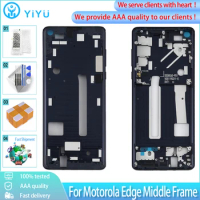 Original For Motorola Edge XT2063-3 Middle Frame Bezel Plate Replacement Parts