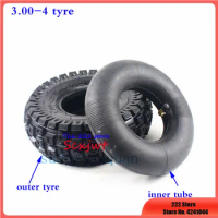 High-quality new 300-4 tires 3.00-4 Scooter tyres inner tube kit fits electric kid gas scooter wheelChair 10''x3'' tyre