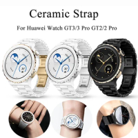 20mm Ceramic Strap For Huawei Watch GT 3 Pro 43m,White Ceramic Watchband For Huawei Watch GT3 42mm / GT2 42mmWristband