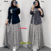 Alisa Setelan Wanita (Atasan&Rok) Bahan Knit Mix Woll By Marsella