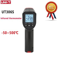 UNI-T UT306S UT306C Digital Thermometer Non-contact Industrial Infrared Laser Temperature Meter Temperature Gun Tester-50-500