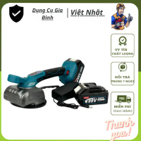 Máy ốp lát gạch men, máy đầm rung dùng pin Makita 18-21V chân phổ thông, nút cảm ứng, 5 cấp tốc rung