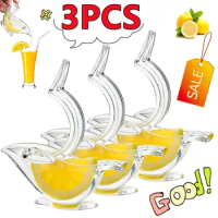 3/2/1PC Kitchen Home Slip Tool Press Squeeze Fruit Mini Manual Juicer Bird Shape Transparent Portable Orange Lemon Manual Juicer