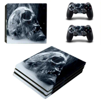 New Skull Ghost Decal PS4 Pro Skin Sticker For Sony PlayStation 4 Console and Controllers PS4 Pro Skins Stickers Vinyl