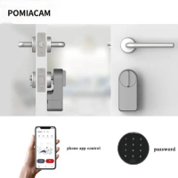Intelligent Lock Electric Bolt Lock Password Unlock Smart Door Locker Fingerprint Bluetooth Lock 2 Way Open Phone Control