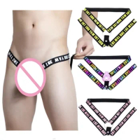 Male Chastity Lock Auxiliary Belt Elastic Belt Wearable Chastity Cage Accessories Abstinence Anti Cheating Adult Erotic Sex Toys