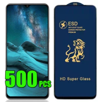 500pcs ESD Tempered Glass Full Glue Anti Dust Screen Protector Film For Samsung Galaxy A05 A15 A25 A35 A55 A04 A14 A24 A34 A54