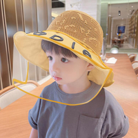 兒童防護面罩寶寶防疫帽嬰兒防飛沫帽子小孩夏季防疫情臉部罩男童 交換禮物