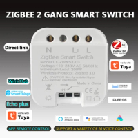 Smart Light Switch Relay Module 1/2Gang Dimmer +RF Switch Support Alexa Yandex Alice Tuya Smart Life