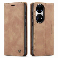 Leather Wallet Case Cover For Huawei P50 P60 Pro Art P20 P30 P40 Lite Mate 60 30 Pro Y7S Y7A Nova 3E 7i P Smart Flip Phone Cover