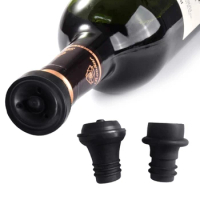 4pcs Home Vacuum Wine Saver Pump Reusable Champagne Bottle Cap Stopper Silicone Sealed Wine Stopper Bar Accessories