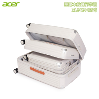 Acer 宏碁 墨爾本拉鍊行李箱 三尺寸套裝(19.5+24+28吋) 奶油白