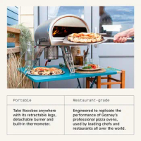 Pizza Oven by Gozney | Portable Outdoor Oven | Gas Fired, Fire &amp; Stone Outdoor Pizza Oven - Includes Professional Grade Pizza P