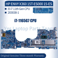 For HP ENVY X360 15T-ES000 15-ES Laptop Mainboard 203038-1 L927724-005 M45472-601 I5-1135G7 I7-1165G7 DDR4 Notebook Motherboard