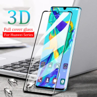 Protective Glass for Huawei P30 Pro Screen Protector 3D Full Cover Glass for Huawei P40 Pro Tempered Glass Film