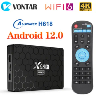 X98H Pro Smart TV Box Android 12.0 4GB 64GB Allwinner H618 Quad Core 6K 4K Wifi6 1000M HD In Set top box 2G16G 32GB Media player