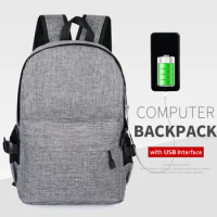 14 15 15.4 15.6 Inch USB Waterproof Nylon Computer Laptop Notebook Backpack Bags Case School Backpack for Men Women Student
