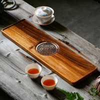 茶盤 實木長方形竹茶盤小型茶臺家用茶海儲水排水干泡臺托盤