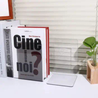 L-shaped Transparent Acrylic Bookends Book Stand Bookshelf Desktop Book Album Display Compartment Board Storage Book Clip