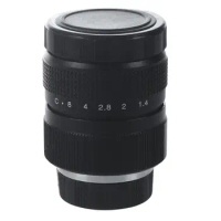 HOT-Television TV Lens/CCTV Lens for C Mount Camera 25mm F1.4 in Black