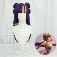 亦良LOL英雄 拉克絲 青花瓷 至臻版 cos 假發 雙發包圈圈造型款