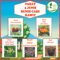 5 JENIS CABE RAWIT ( CABE RAWIT,CHAONTIEN,JARI EMAS,CABE WARNA WARNI,PUTIH TEGAK)