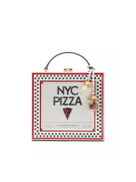 กระเป๋าถือรุ่น Slice 3D Pizza Box Top-Handle Bag สีหลากสี