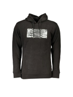 Mens Zebra Print Hoodie Style CA26800 in Black