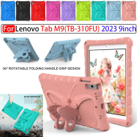 Ốp Cho Lenovo Tab M9 TB-310FU 2023, Chống Sốc, Giá Đỡ Hình bướm Cho Trẻ Em, Vỏ Tay Cầm Eva
