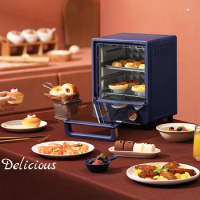 Household Electric Baking Oven 12L Mini Pizza Dessert Cake Maker 60min Timing Chicken Baking Tools 220V