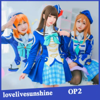 Love Live Sunshine Aqours OP2 Fight Song Takami Chika Sakurauchi Riko The Crew Cosplay Costumes Fanc