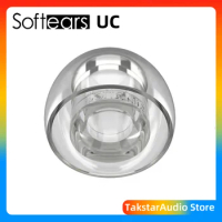 Softears UC Ear tips ultra clear tip for Volume Earphones Brand New Liquid Silicone Eartips(1 card 2 pairs)