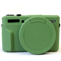 Protective Body Cover Case For Canon G7X Mark 2 G7X II G7X2 G7X3 G7XIII with Silicone Lens Cap Soft Silicone Rubber Camera Bag