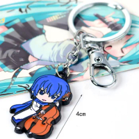 New Anime Hatsune Miku KAITO Luka Rin Len Kawaii Action Figure high quality Keychain Pendant necklace Model Toys Gifts
