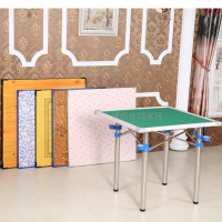 折疊麻將桌家用小型手搓桌子四角正方形宿舍落地式吃飯兩用面板