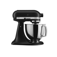 加贈百年限定烘焙工具4件組【KitchenAid】4.8公升/5Q桌上型抬頭式攪拌機 尊爵黑 3KSM150PSTBM
