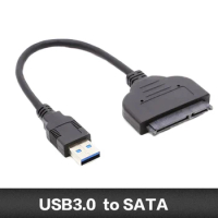 SATA USB3.0 Adapter Cable 22pin For 2.5 inch HDD SSD Hard Disk Laptop SATA Converter Cable USB 3.0 to SATA