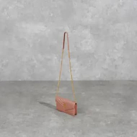 Tas YSL YVES SAINT LAURENT 19CM GHW LAMBSKIN BARELY PINK WOC SHOULDER BAG 100% ORIGINAL 19X4X11CM