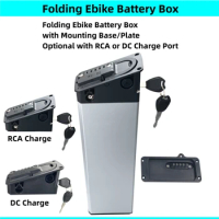 48V 36V 52V Folding Ebike Battery Box Mate X Mate City Foldable E-bike Battery Case Head Cover Lock Charge Port Battery Housing