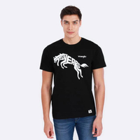 เสื้อยืดแขนสั้นผู้ชาย  รุ่น WR W271R103 สีดำ