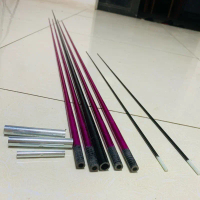 Combo tự làm 2m gồm(1nan cái đen xoắn +4nan cánh tím+2pas cánh+1pas đuôi +2nan đuôi)