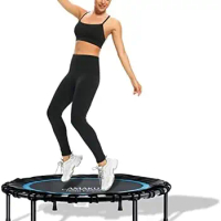 Trampoline for Adults Fitness,Rebounder Trampoline for Adults Workout, Exercise Trampoline for Adults Indoor, Small Rebounder wi