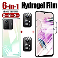 6IN1 Hydrogel Film on For Xiaomi Redmi Note 12s 12 Pro 4G 12 Pro Plus 5G Screen Protector Note12 12 S Camera Glass Film