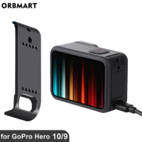 Battery Side Cover for GoPro Hero 11 10 9 Black Removable Battery Door Lid Charging Case Port for Go Pro Hero9 Accessories