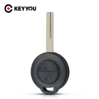 KEYYOU Remote 2 Buttons Car Key Shell Cover Case For Mitsubishi Colt Warior Carisma Spacestar Straight Key Uncut Blade