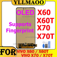 OLED For Vivo X60 V2045 V2046A X60T V2085A Touch Screen LCD Display Digitizer Assembly Repair For Vivo X70 X70t V2133A V2104