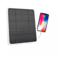 10W Solar Panel Dual Usb 5V Solar Panel Mobile Phone Charger Portable Solar Pv Module Power Bank for Outdoor Camping