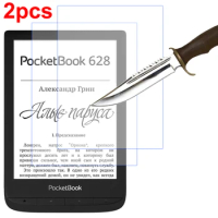 2PCS 6 inch lcd Tempered glass Film screen display Protector For Pocketbook 628 Touch Lux 5 PB628 Ebook reader Ereader