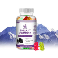 iMATCHE Permen Jeli Shilajit Organik Murni dengan Minyak Habbatussauda Kekuatan Ekstra Resin Himalay